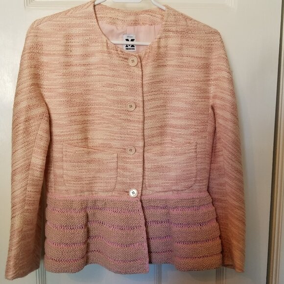 Made in Italy M Missoni peplum blazer - Size 10 - Picture 1 of 8